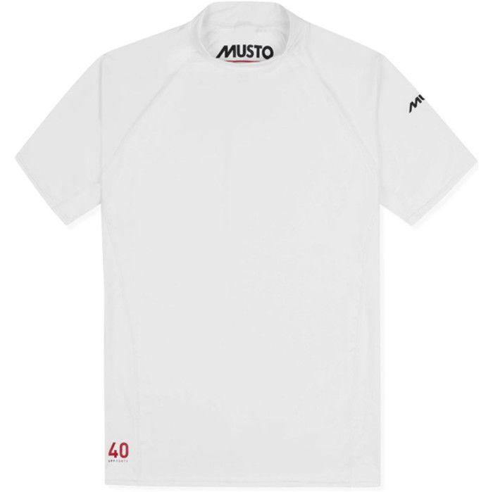 2023 Musto Mens Insignia UV Fast Dry Short Sleeve T Shirt White